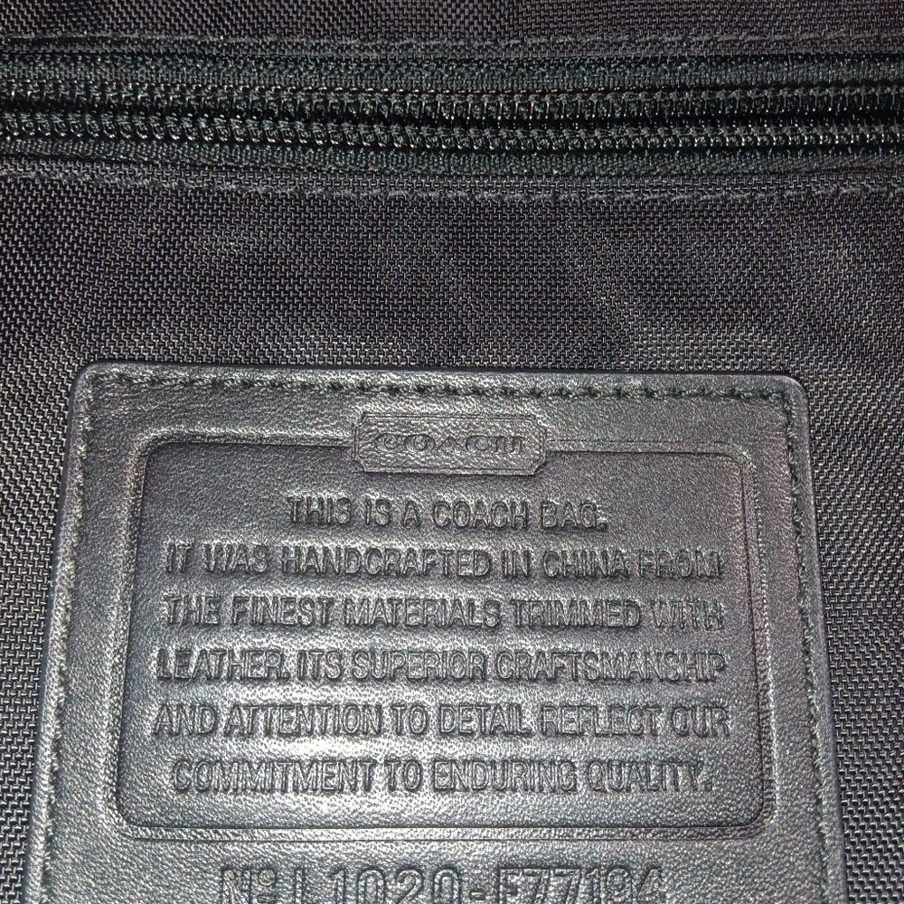 Coach Backpack Rucksack Nylon Black F77194 Laptop Bag Travel Voyage - Picture 6 of 8